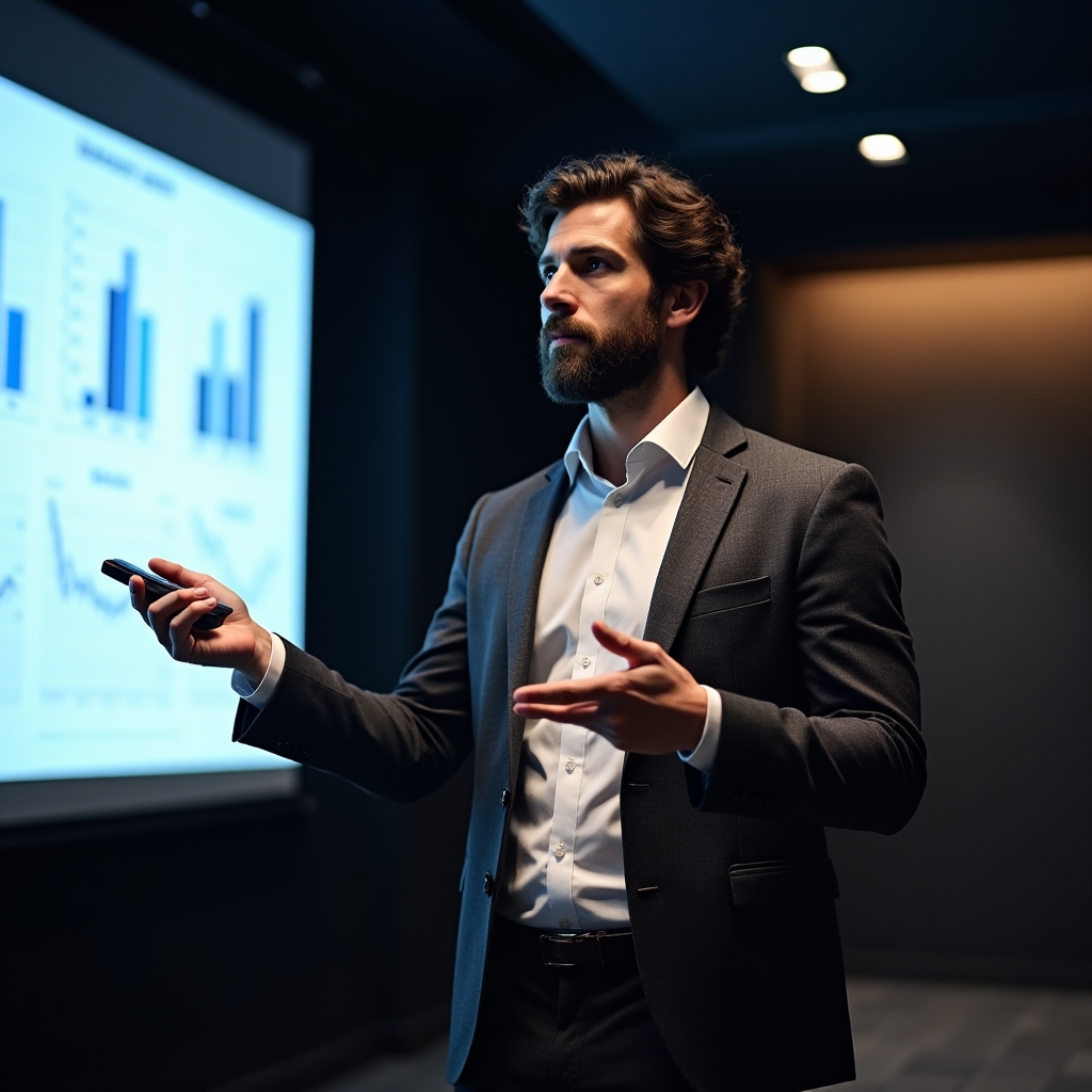 Odborník prezentuje finančné témy na webinári